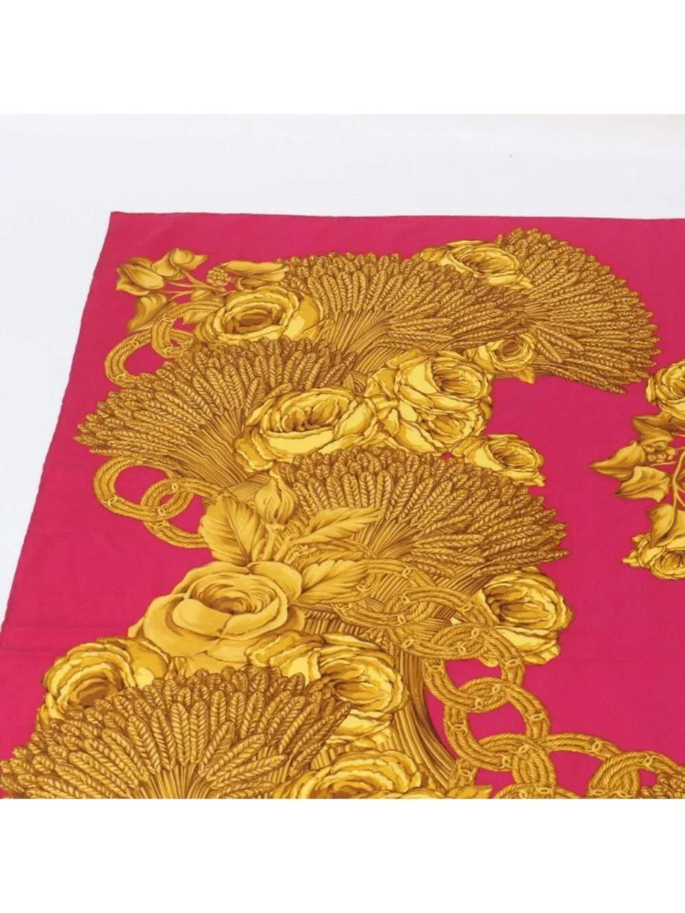Chanel Camellia Chain Pattern Scarf
